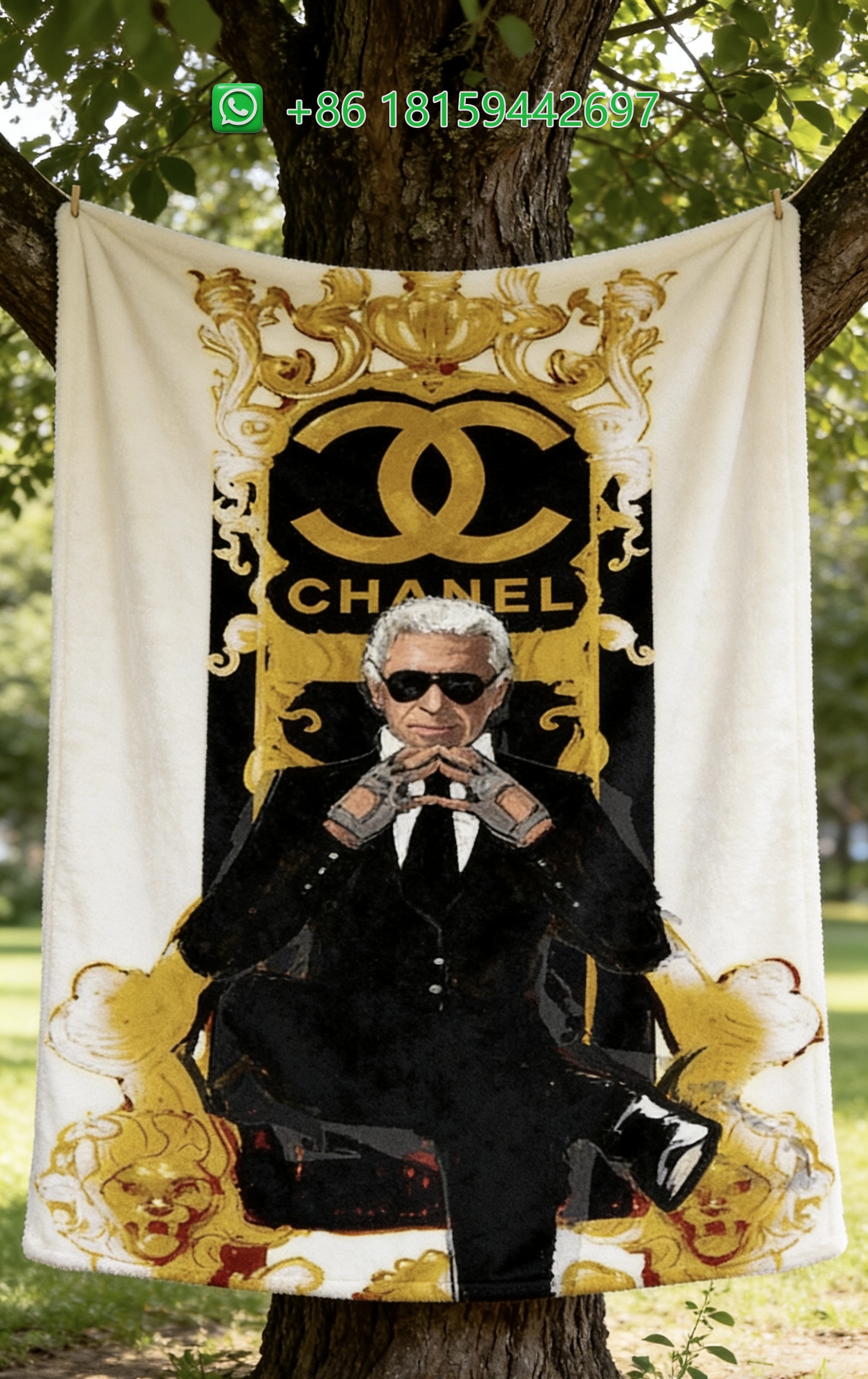 Chanel Throw Blankets